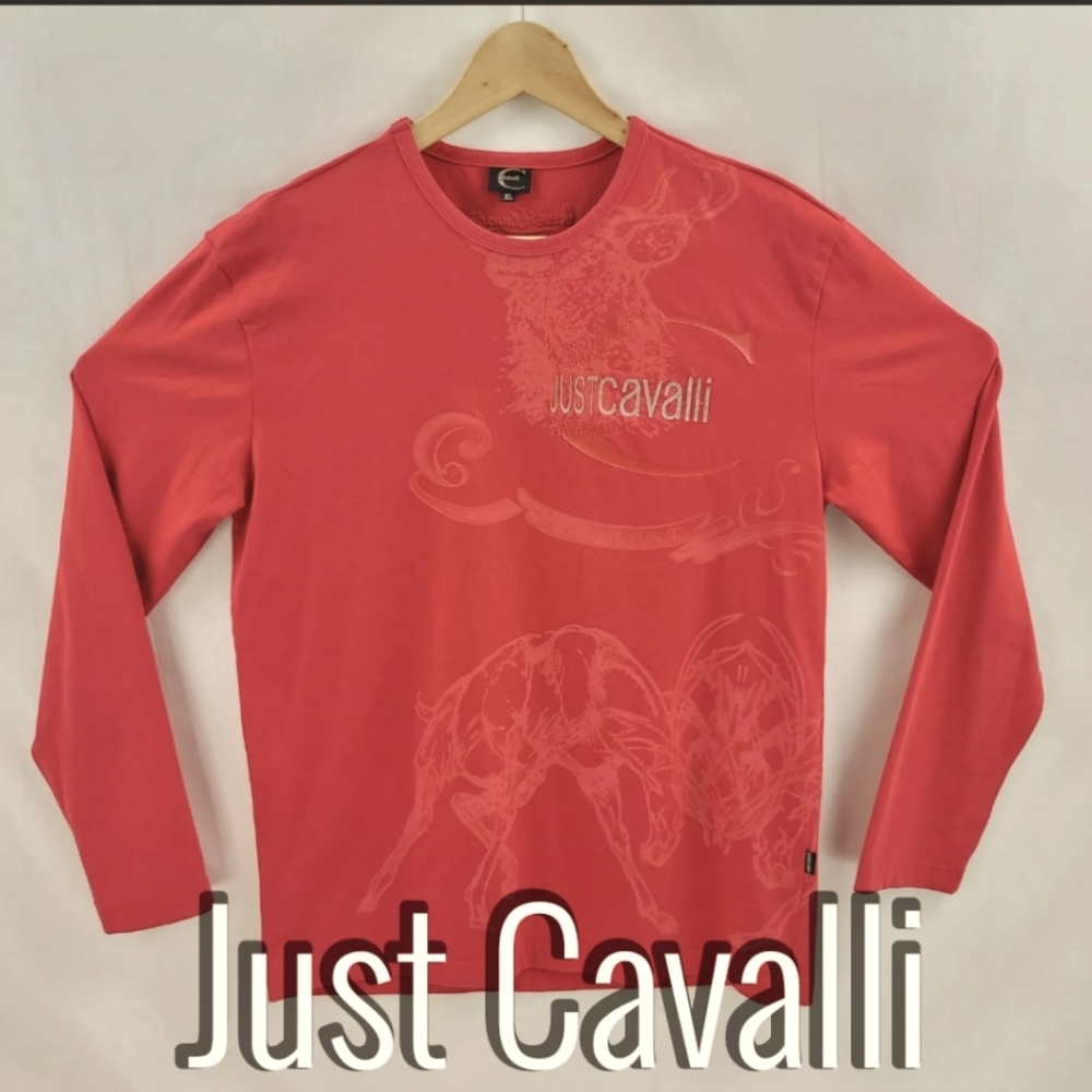 Just Cavalli long sleeve shirt red